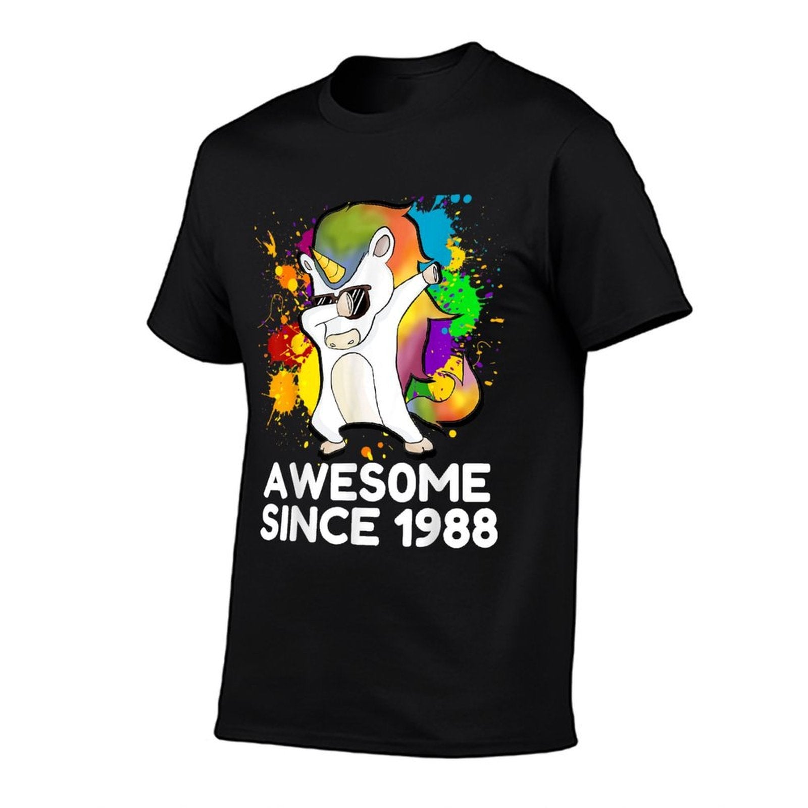 30th Birthday - Born in 1988 Dabbing Unicorn Men Women  Odor-resistant T-Shirt