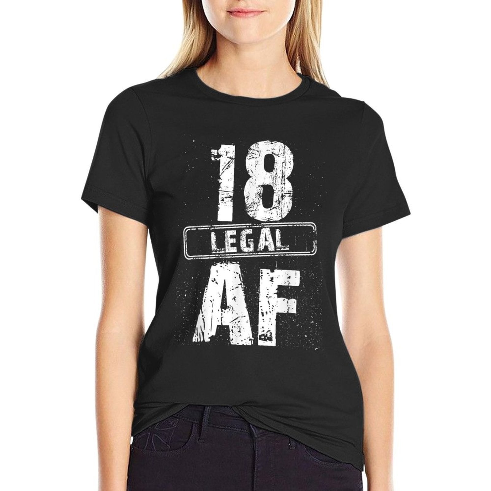 18 Years Old Birthday Party Cool 18 Legal AF Birthday Family  Classic T-Shirt