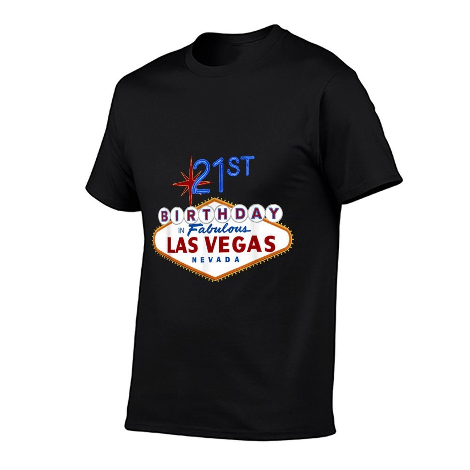 21st Birthday in Las Vegas Classic Sign Souvenir T  Vintage-inspired T-Shirt
