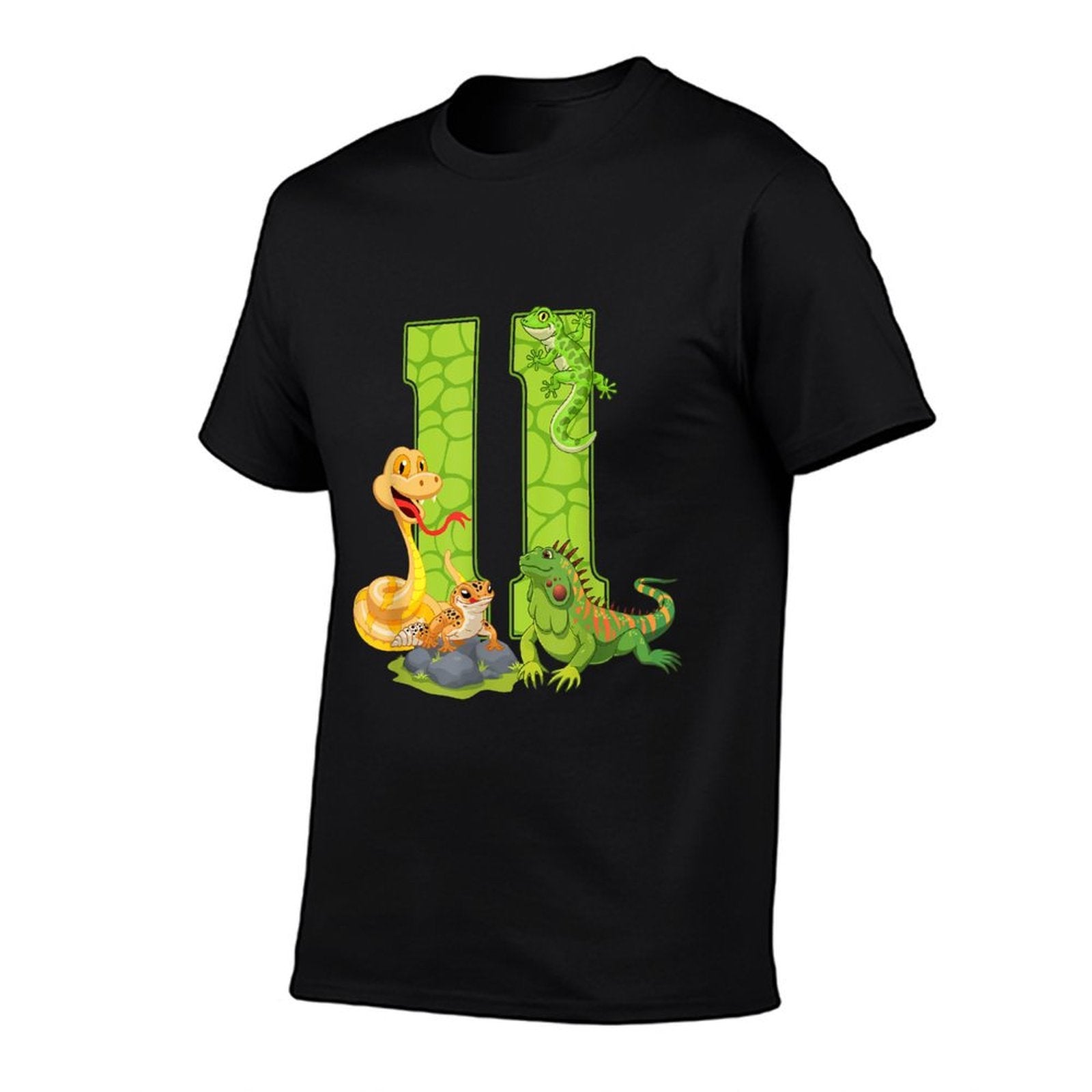 11th Birthday Snake Lizard Reptile 11 Year Old Birthday Part  Vintage-inspired T-Shirt