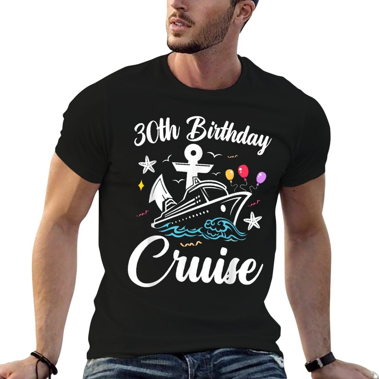 30 Years Old Birthday Cruise Squad 30th Birthday Cruise  Stretchy T-Shirt