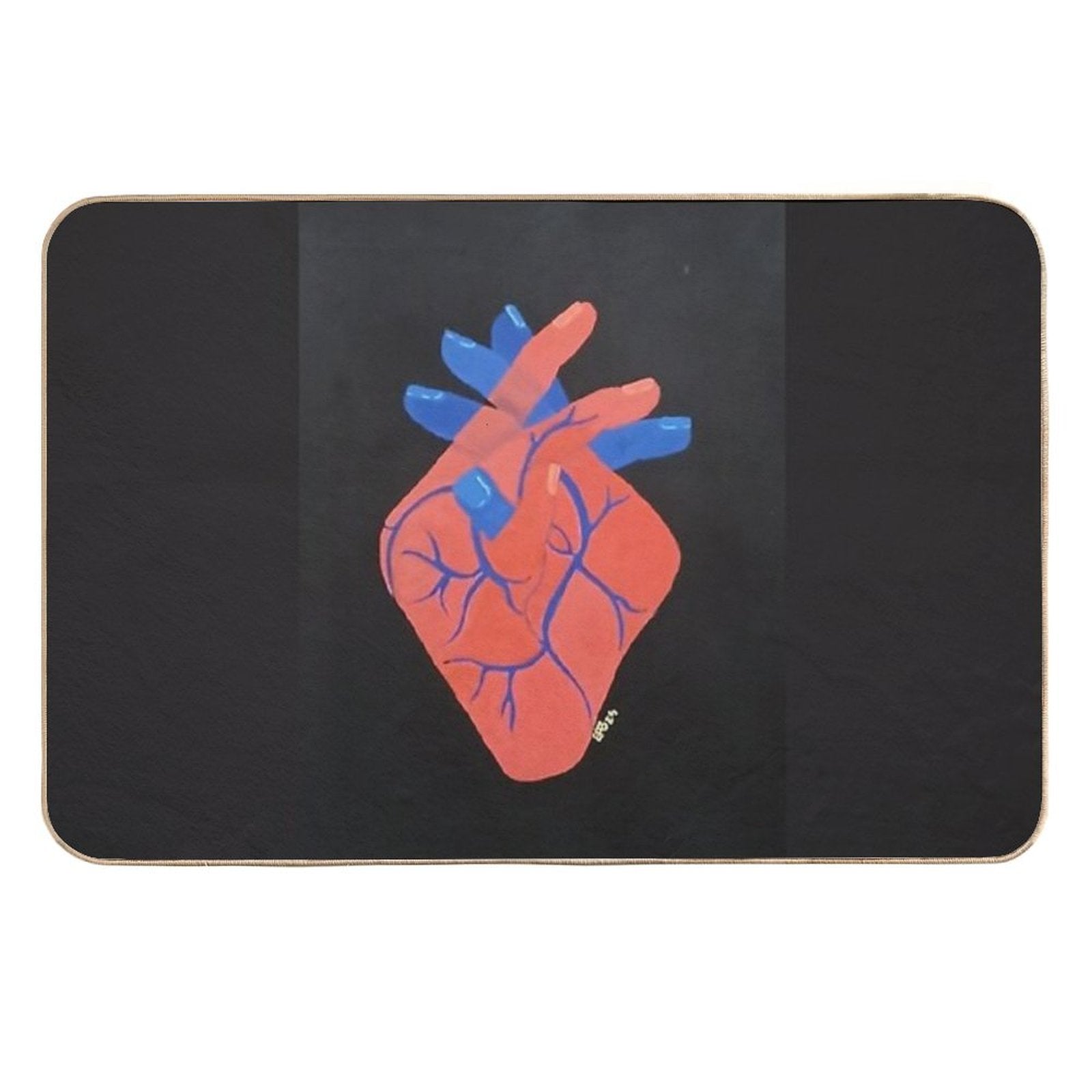 Holding My Heart  Versatile Bath Mat
