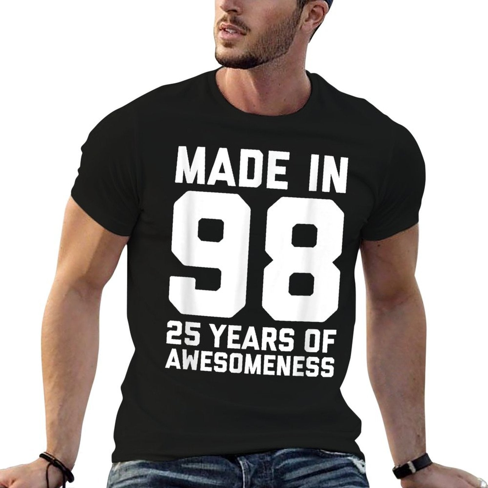 25th Birthday 25 Birthday Gift for Women Men Tshirt Comfortable T-Shirt