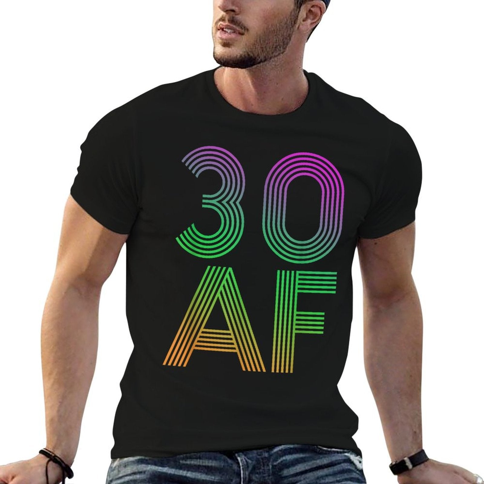 30 AF Vintage 30th Birthday Gift  Polyester Blend T-Shirt