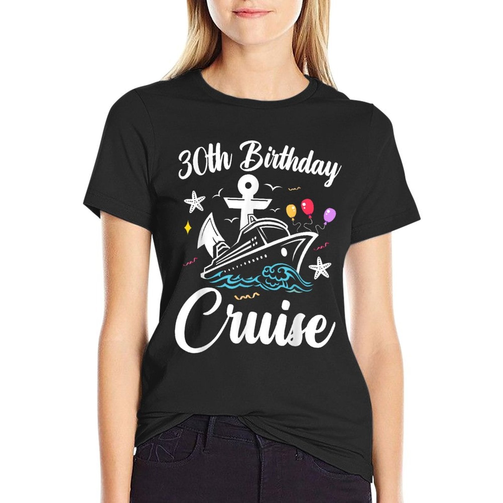 30 Years Old Birthday Cruise Squad 30th Birthday Cruise  Stretchy T-Shirt
