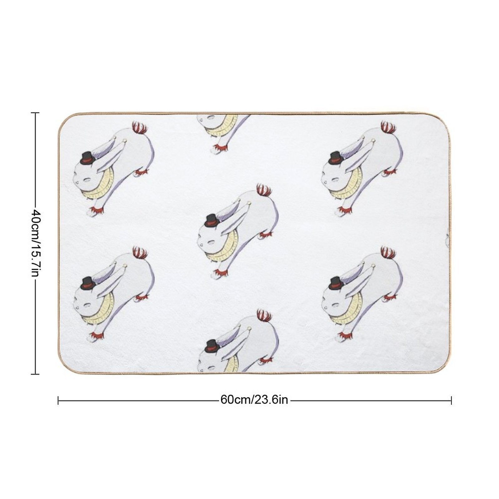 Jester Bunny  Anti-Trip Bath Mat