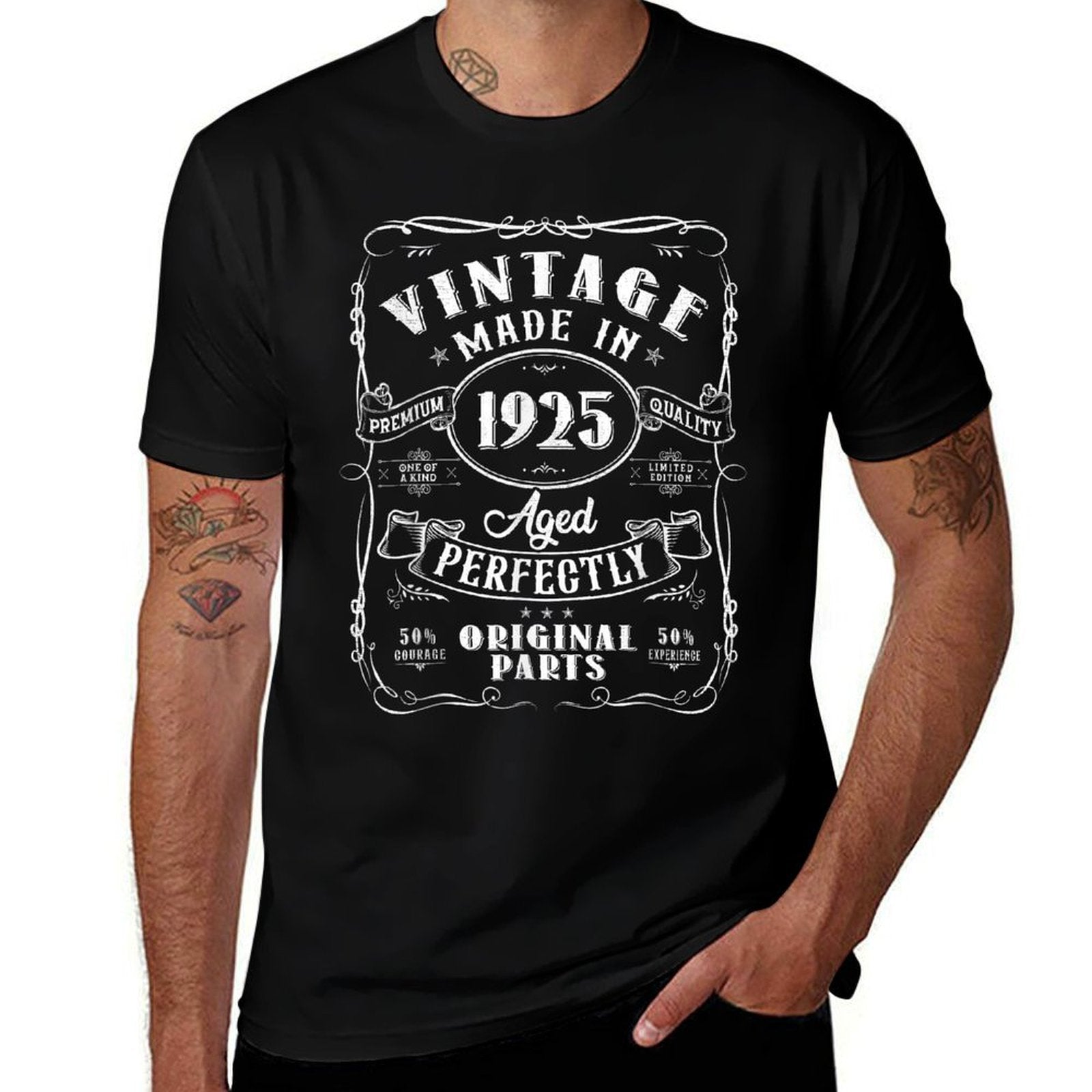 100th Birthday Gifts Men Women Bday Vintage 1925 100 Birthday  Breathable T-Shirt