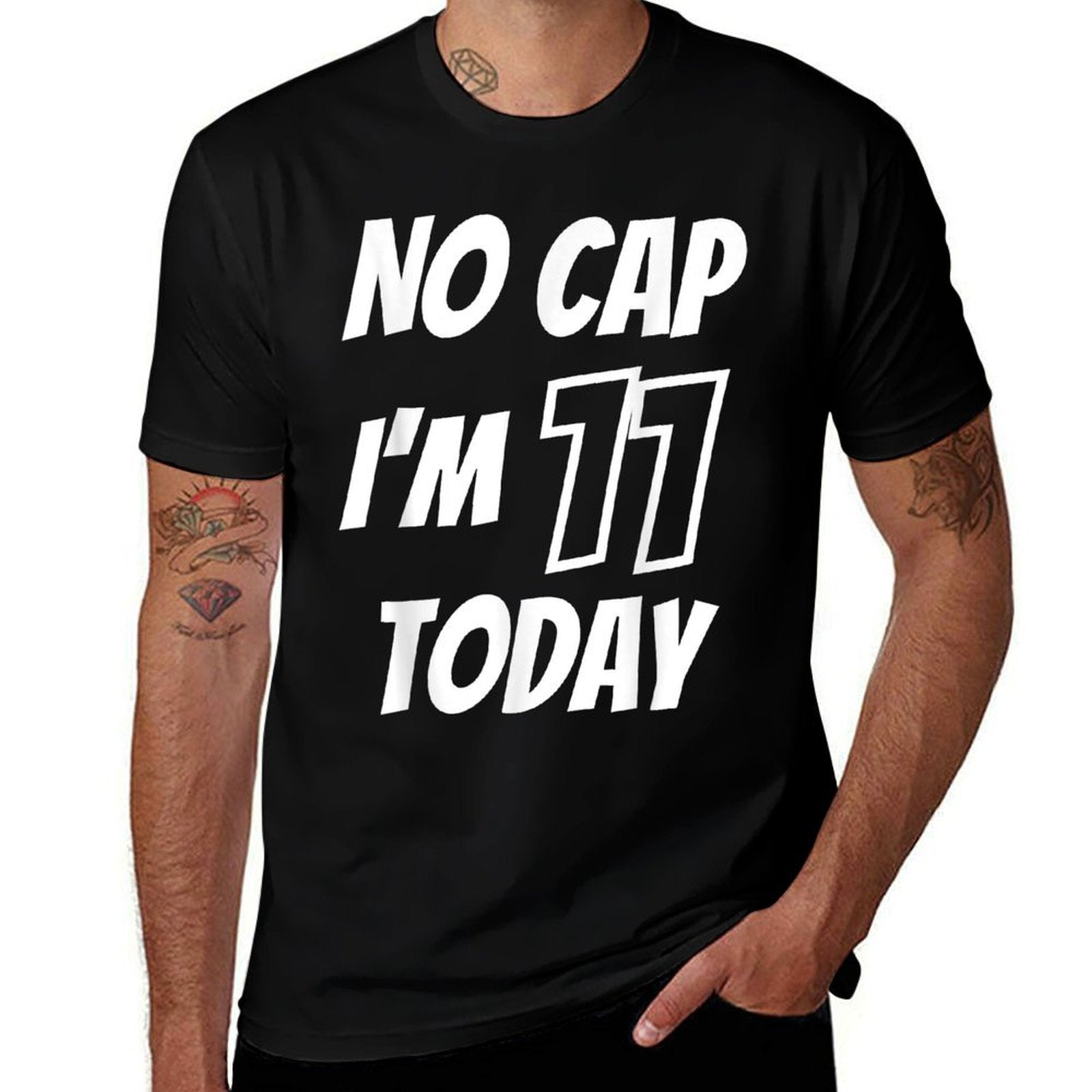 11 Years Old Birthday- Eleventh B-Day - I'm 11 Today No Cap  Quick-drying T-Shirt