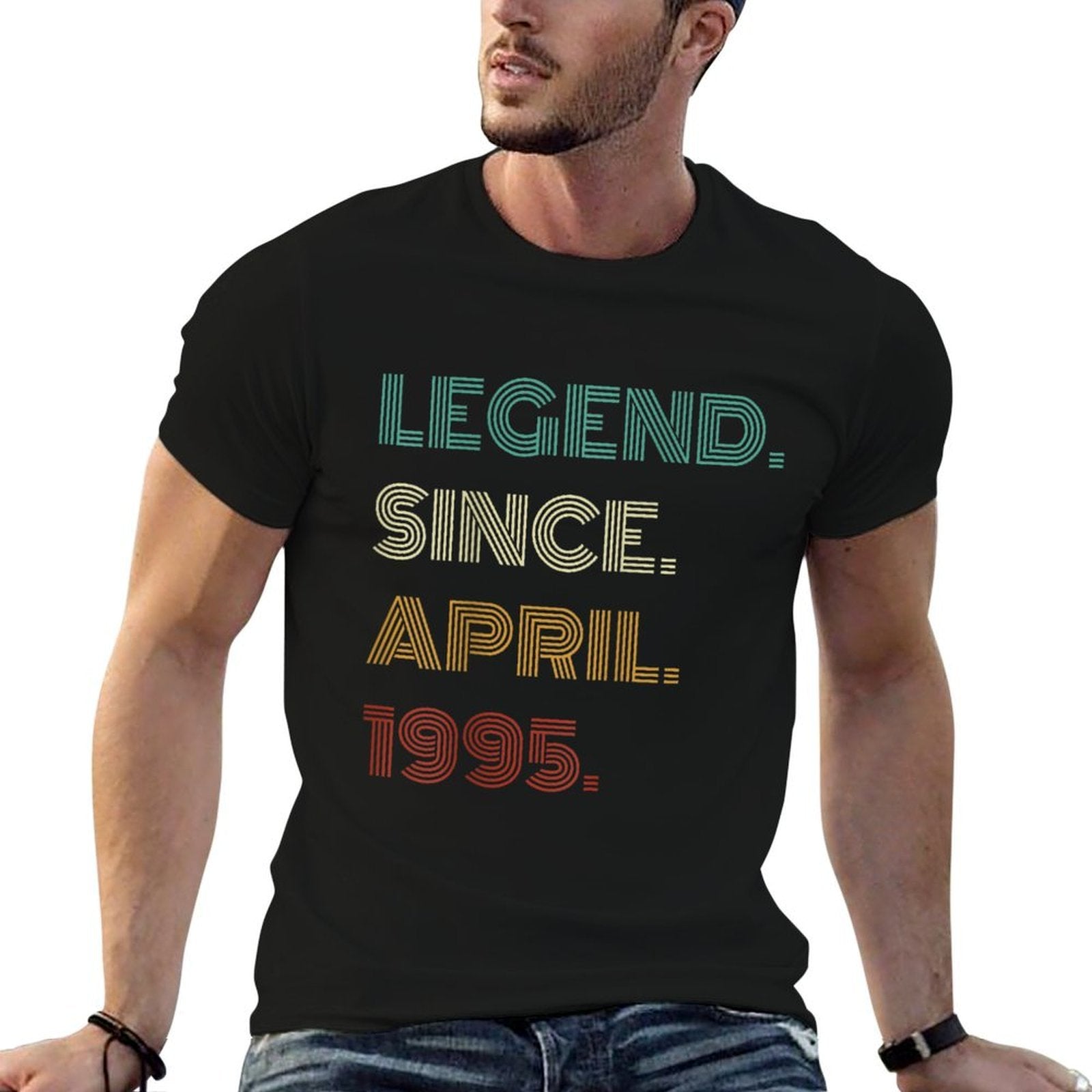 30 Years Old Legend Since April 1995 30th Birthday  High-quality Stitching T-Shirt