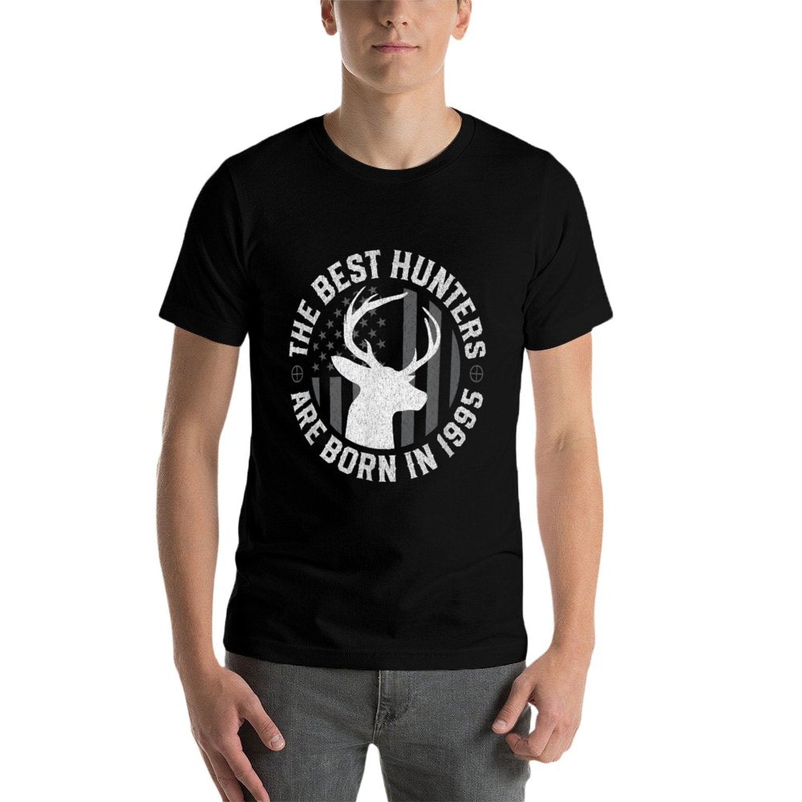 30 Year Old Deer Hunter Hunting 1995 30th Birthday  Wrinkle-resistant T-Shirt