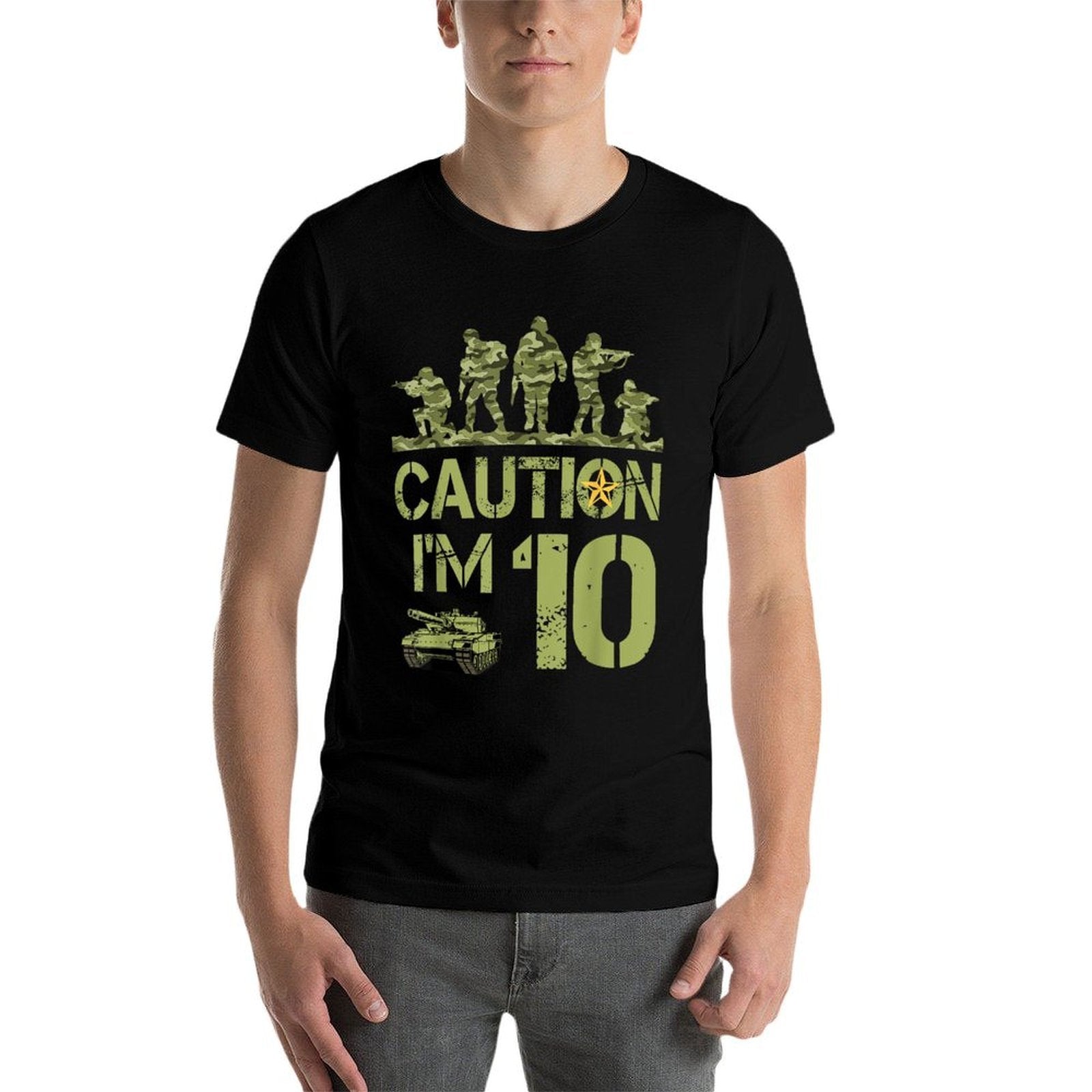 10th Birthday Military I'm 10 Year Old Soldier Camo Birthday  Versatile T-Shirt