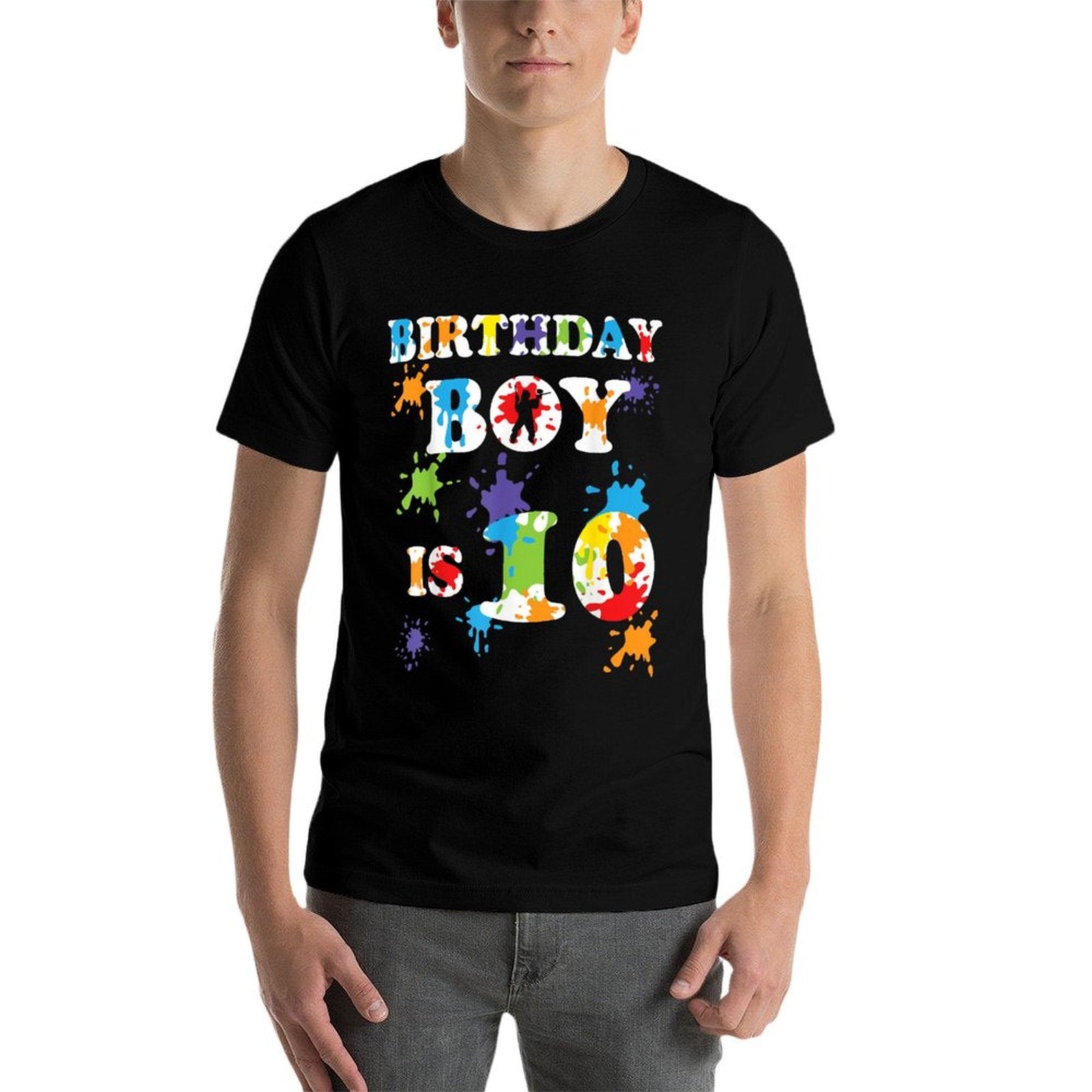 10 Year Old Paintball Birthday Party 10th Birthday 2011  Eco-friendly Material T-Shirt