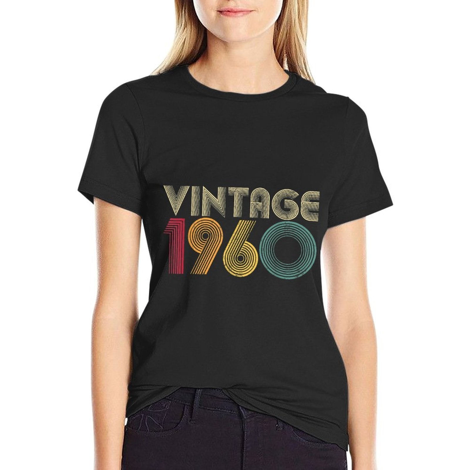 1960 60th Birthday Gift Vintage 60 Years Old Men Women Retro  Odor-resistant T-Shirt