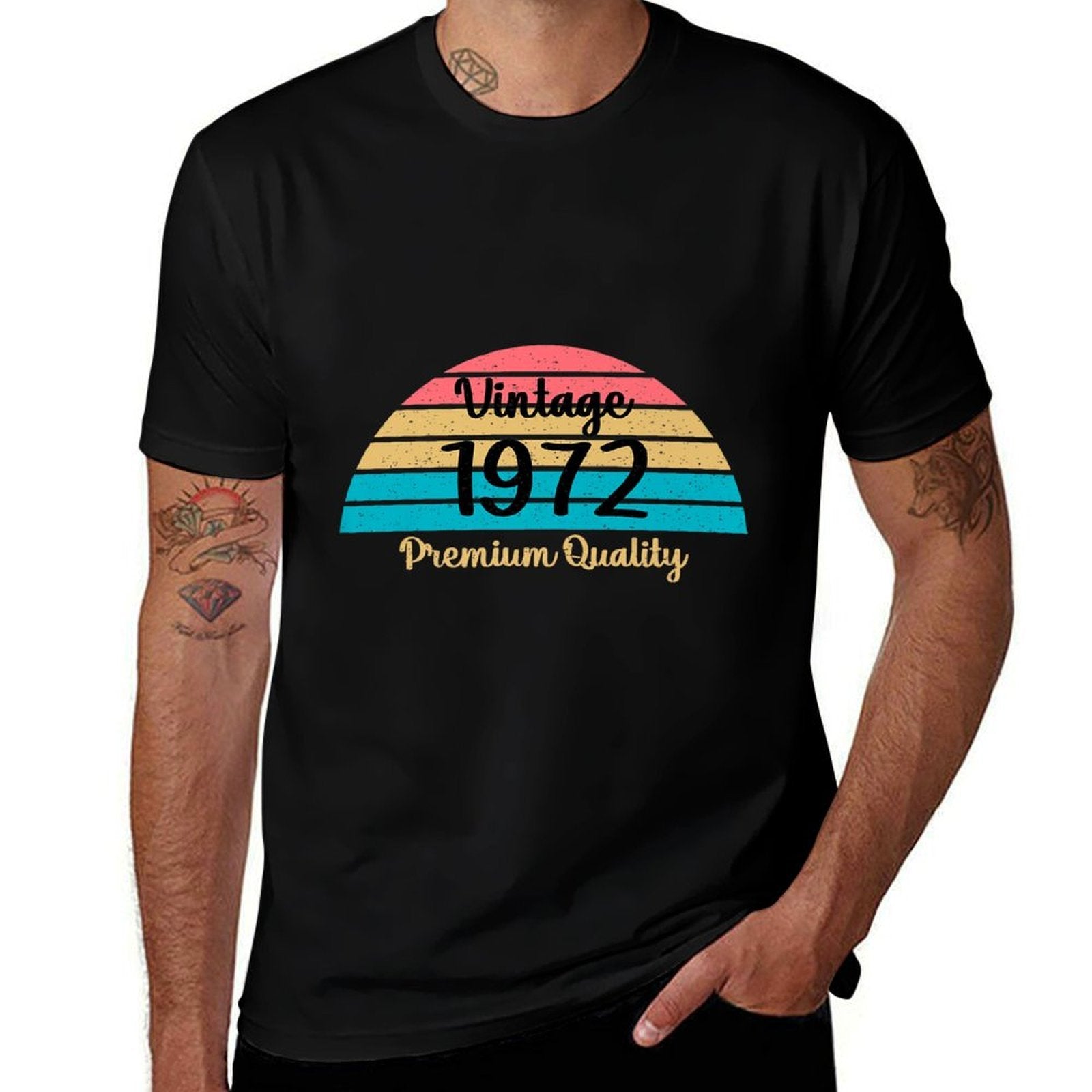 1972 50th Birthday Premium  Vintage-inspired T-Shirt