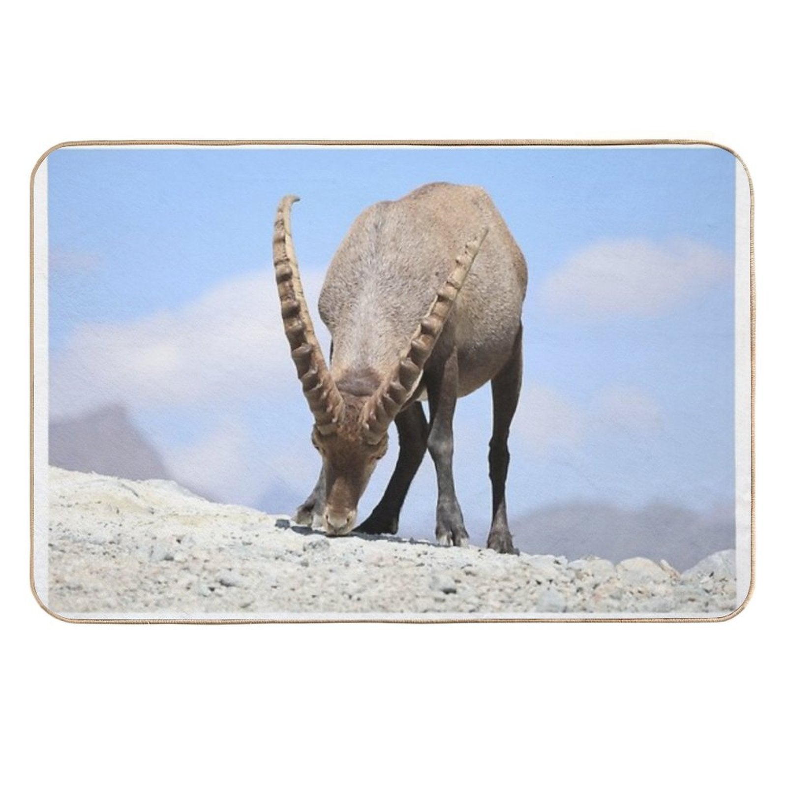 Alpine Ibex at Grand Méan  Anti-Trip Bath Mat