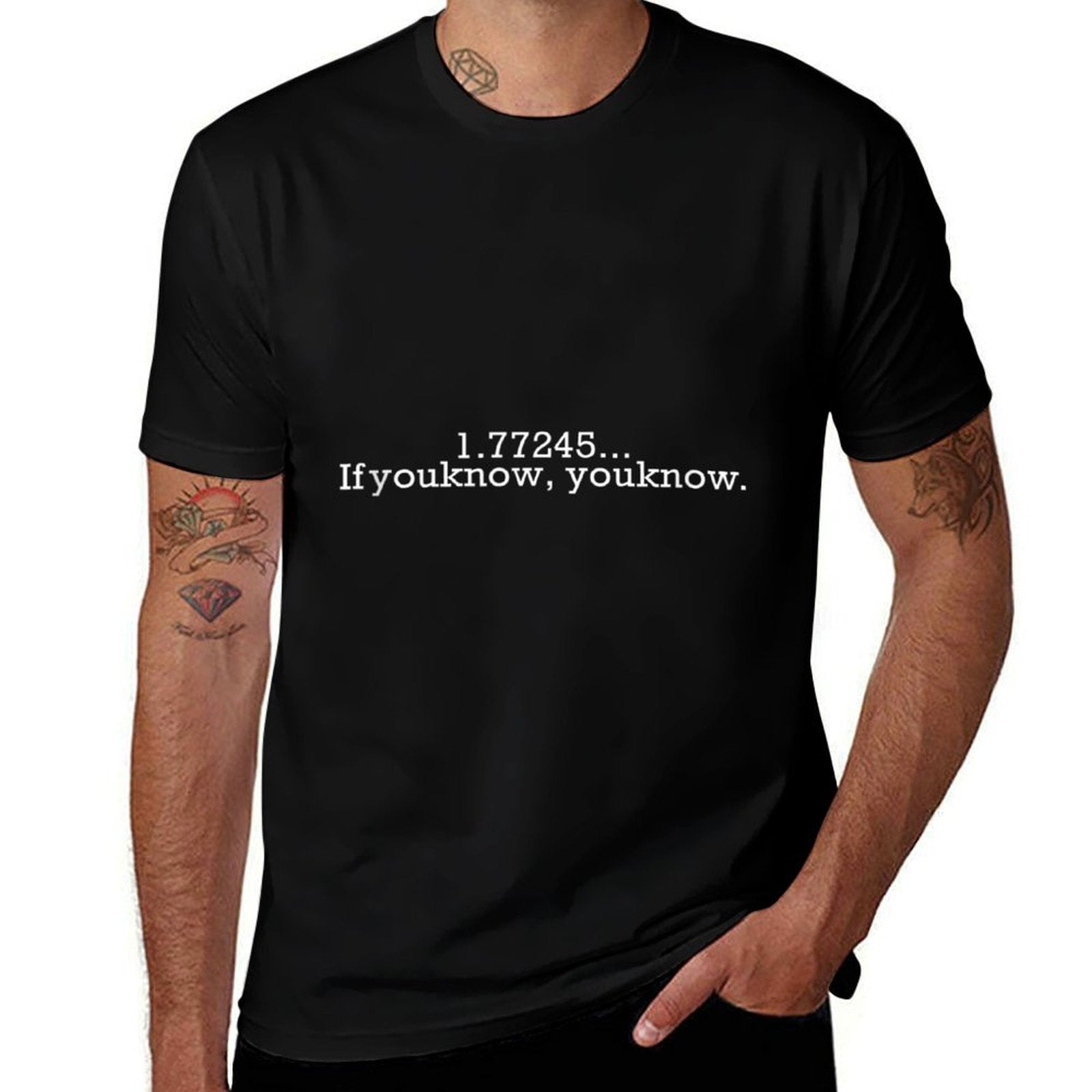 1.77245 If You Know You Know Funny Maths Twilight  Polyester Blend T-Shirt