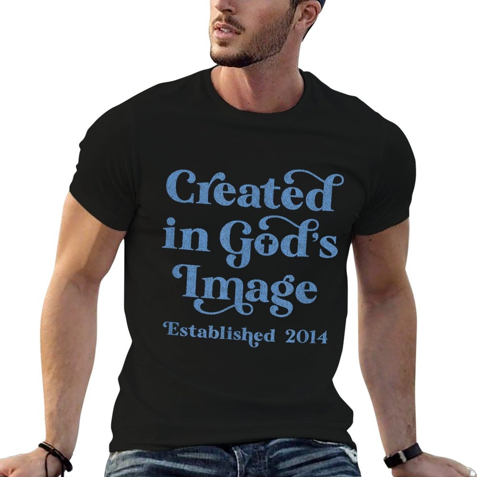 11 Year Old Christian Jesus And God 2014 11th Birthday  Slim-fit Cut T-Shirt