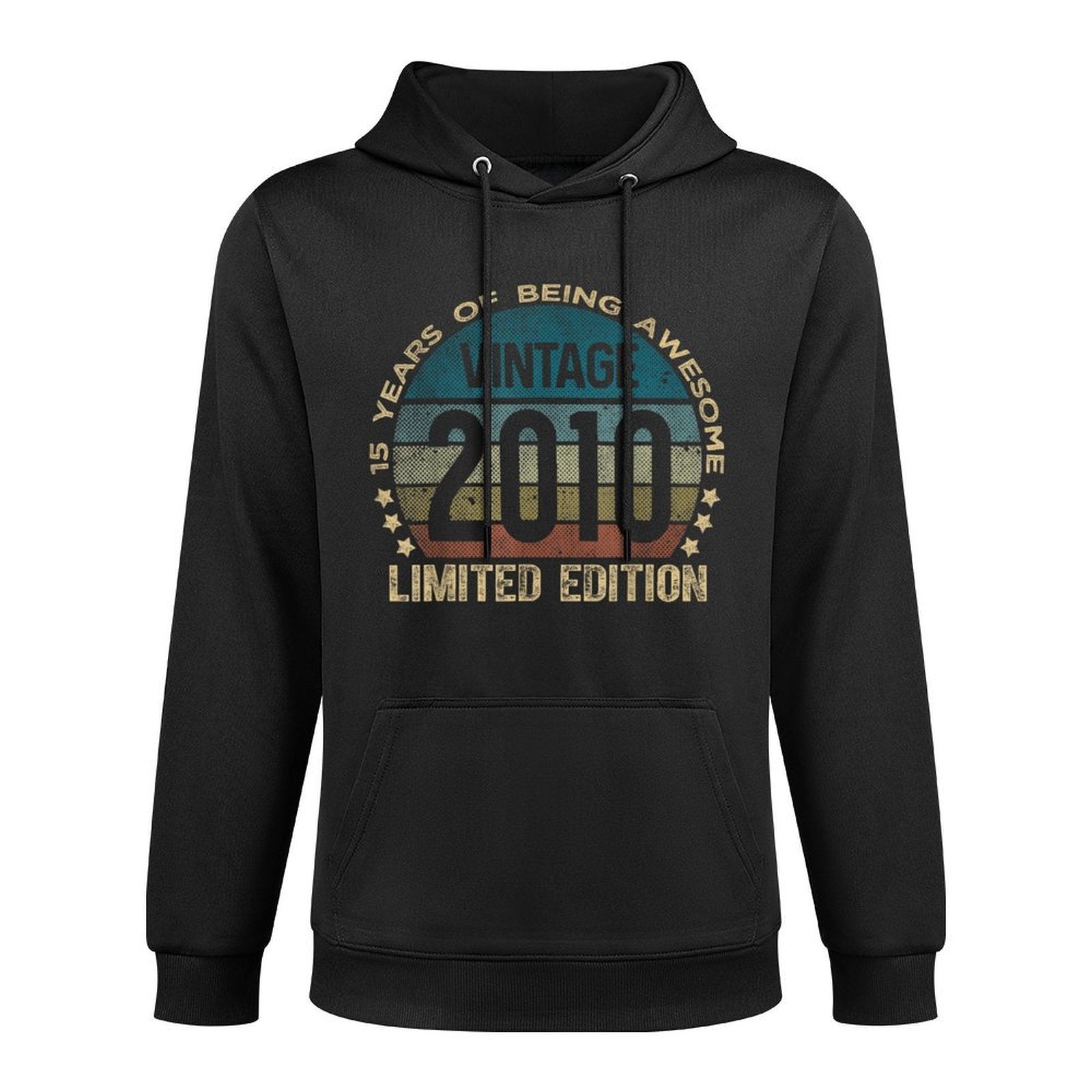 15 Year Old Gifts Vintage 2010 Limited Edition 15th Birthday Medium-Weight Fabric Hoodie