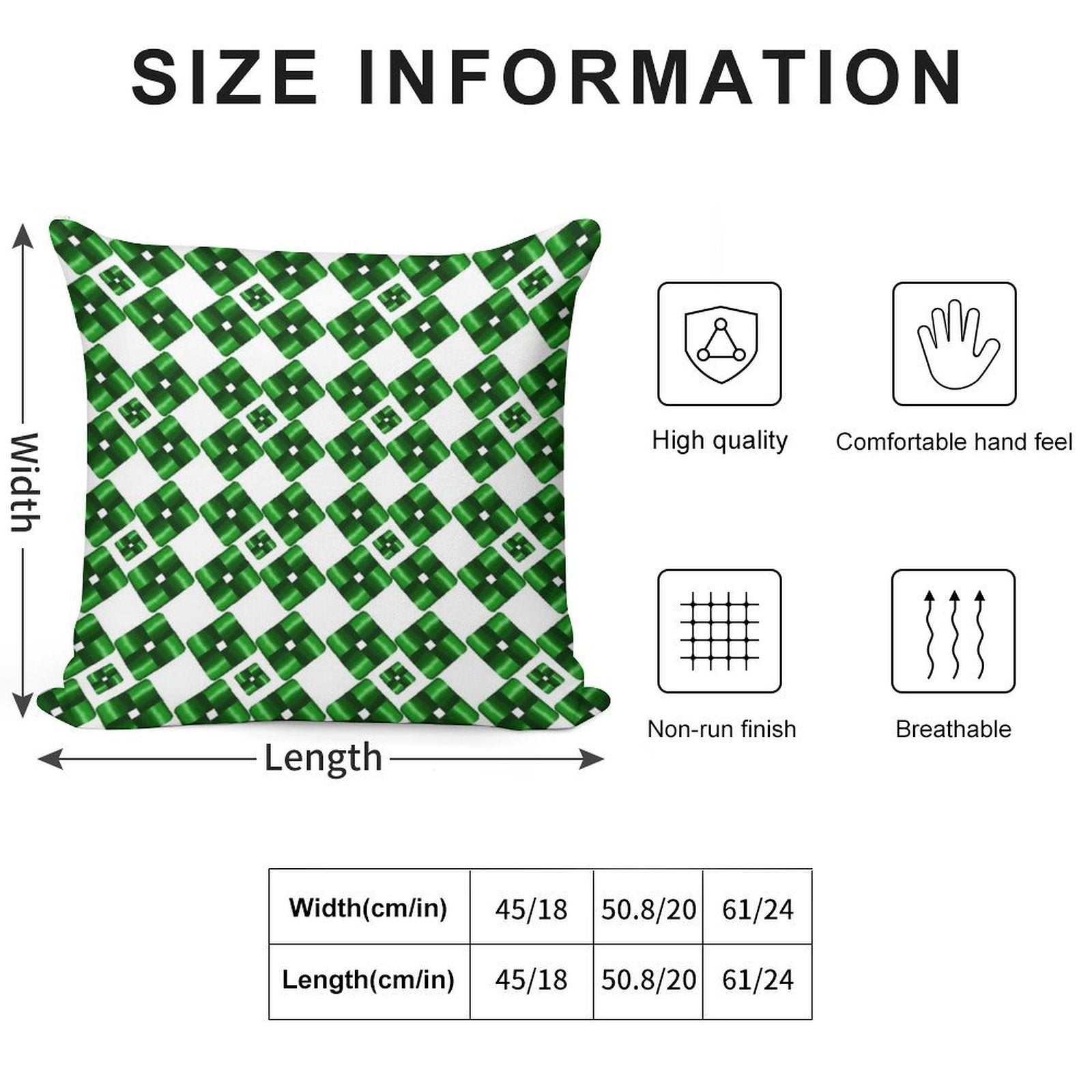 3D Seamless Soft Style Accent Throw Pillow