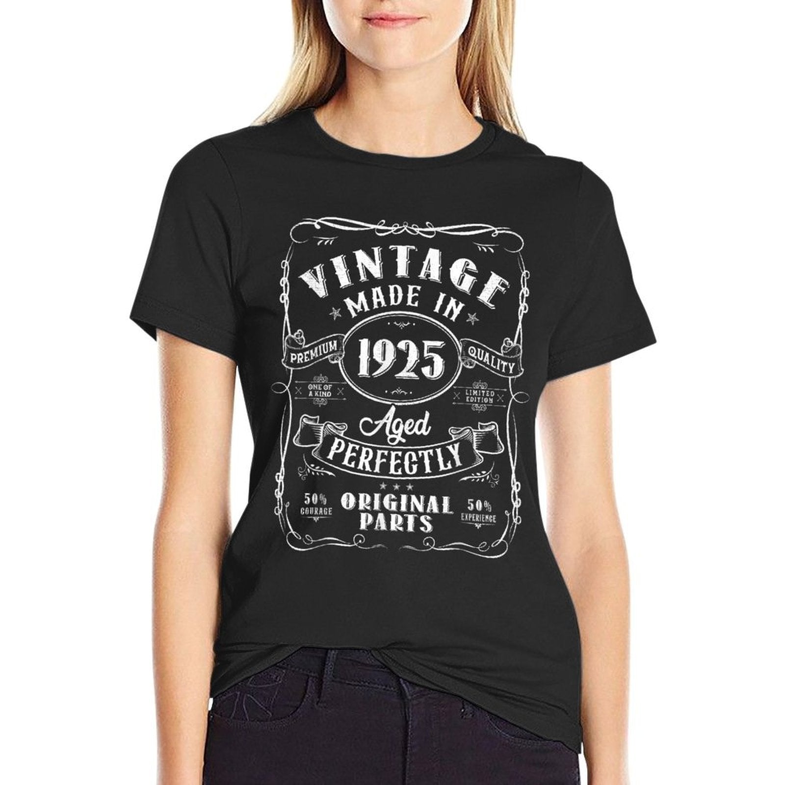 100th Birthday Gifts Men Women Bday Vintage 1925 100 Birthday  Breathable T-Shirt
