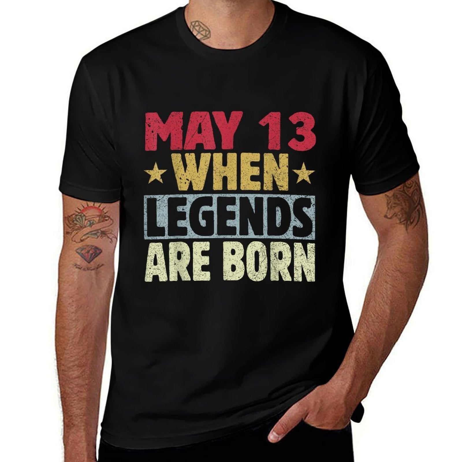 2024 13th Of May Birthday - May 13 Birthday  Fade-proof Color T-Shirt