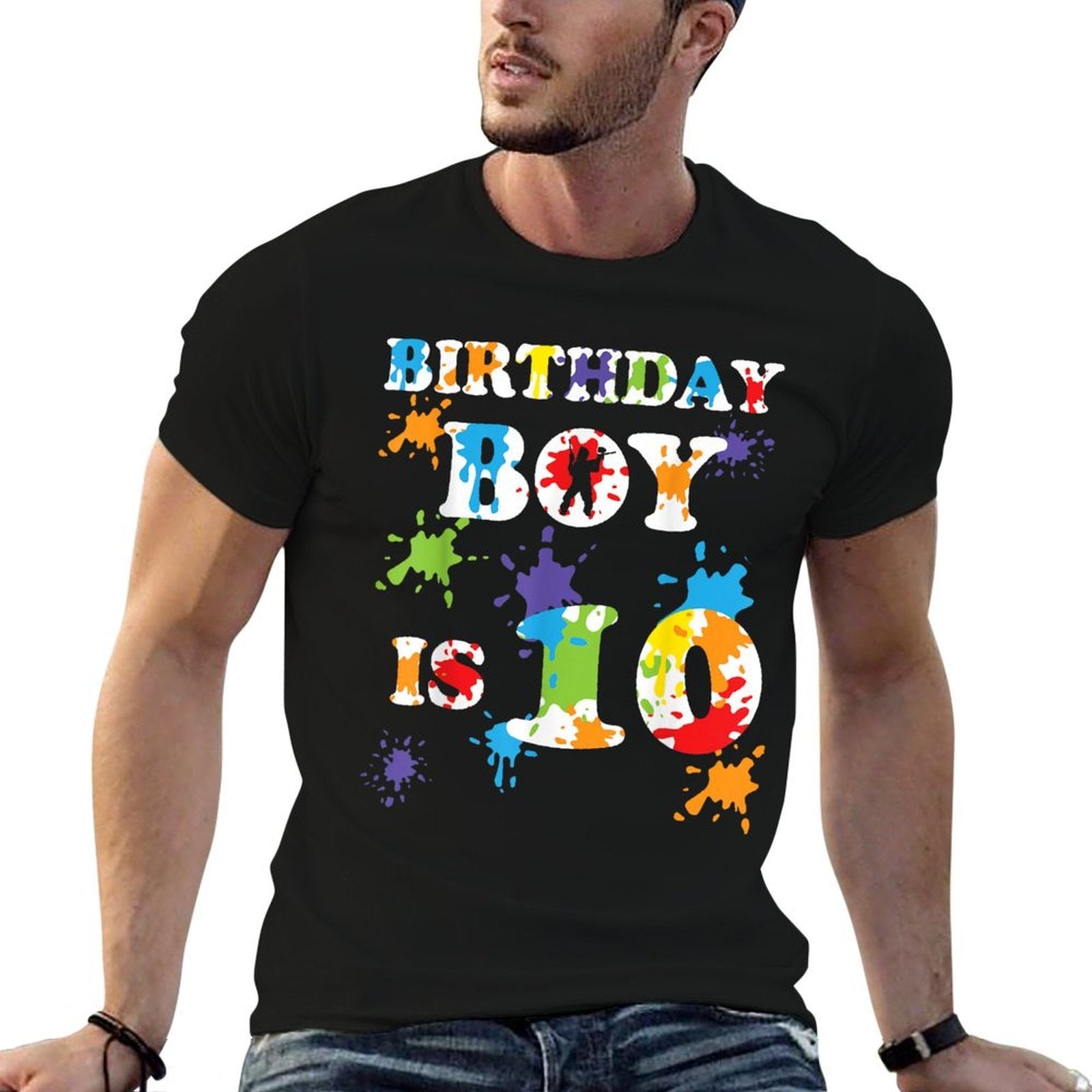 10 Year Old Paintball Birthday Party 10th Birthday 2011  Eco-friendly Material T-Shirt