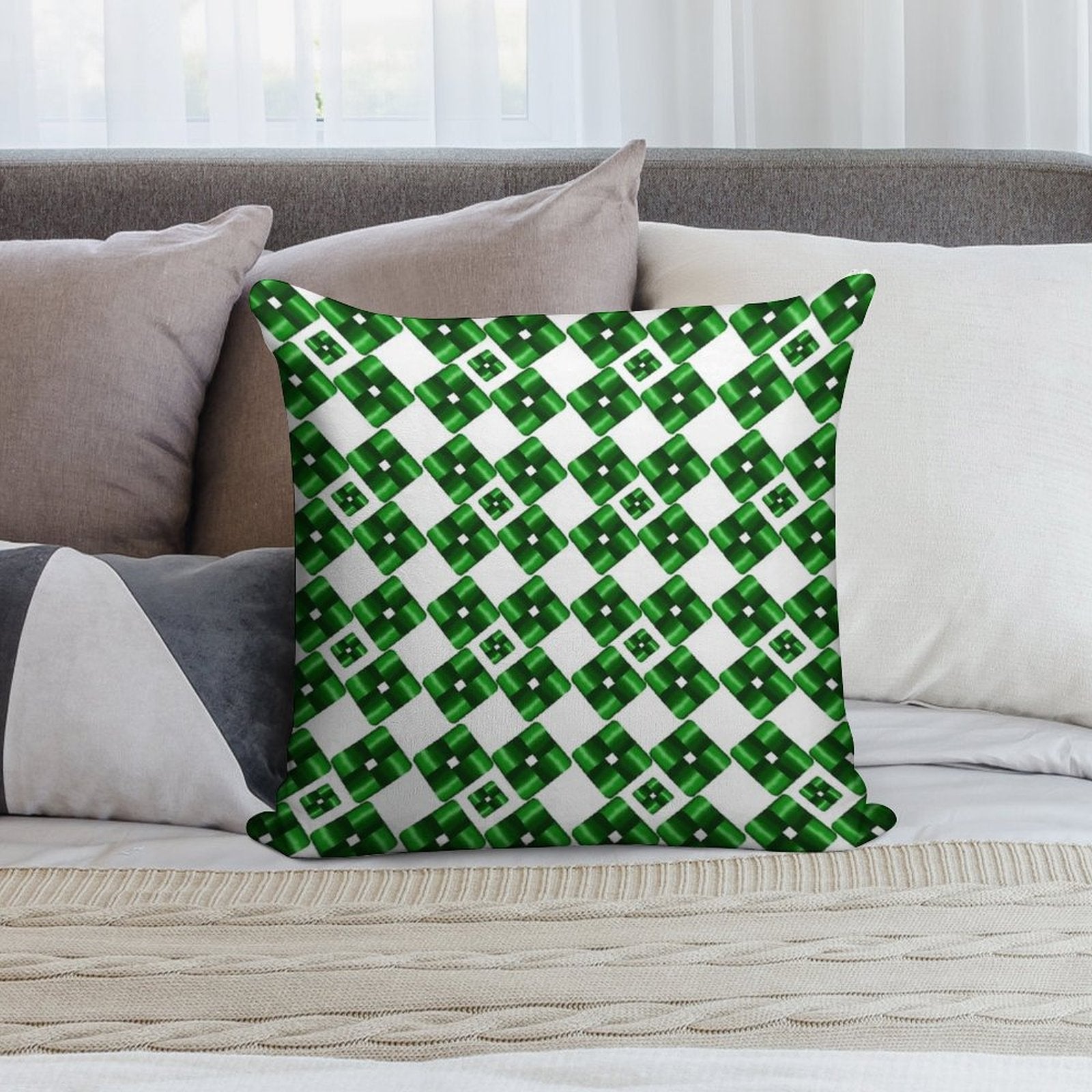 3D Seamless Soft Style Accent Throw Pillow
