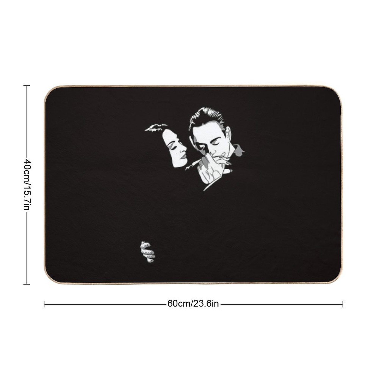 Gomez And Morticia  Easy To Clean Bath Mat