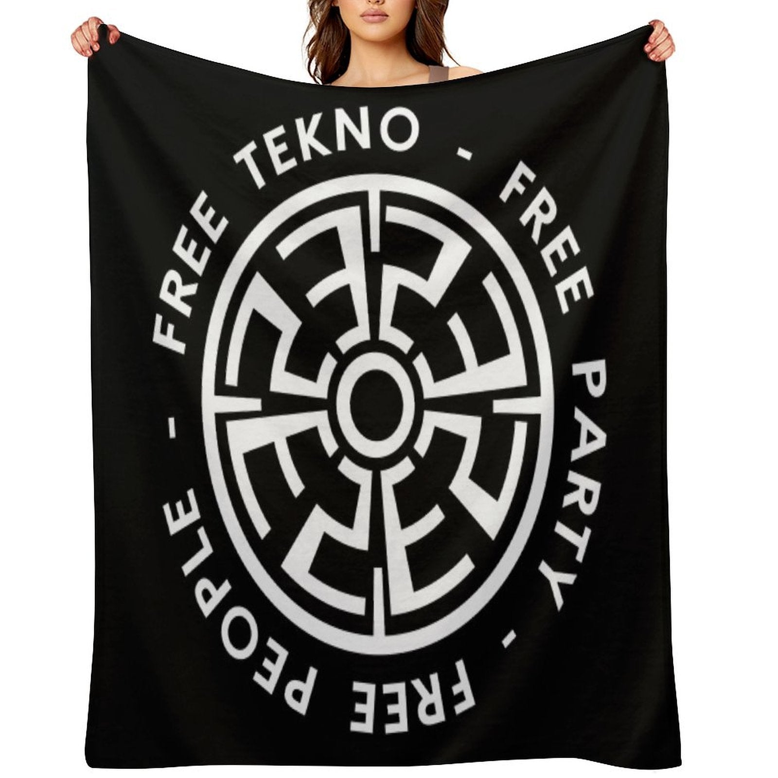 23FT002 - Tekno 23 People Free Tekno Free Party Comfort Throw Blanket