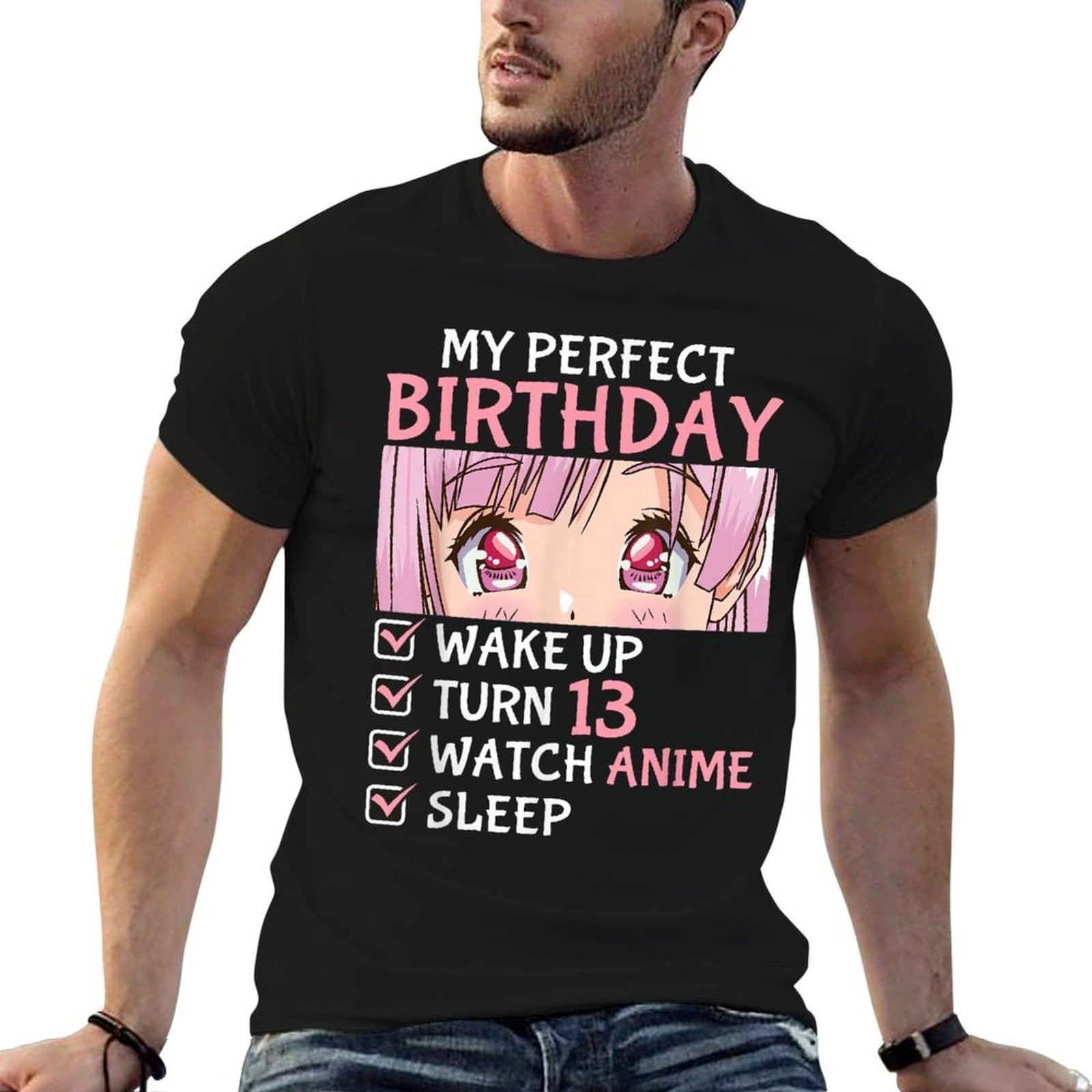 13th Birthday Watch Anime 13 Years Old Animen Girls  Odor-resistant T-Shirt