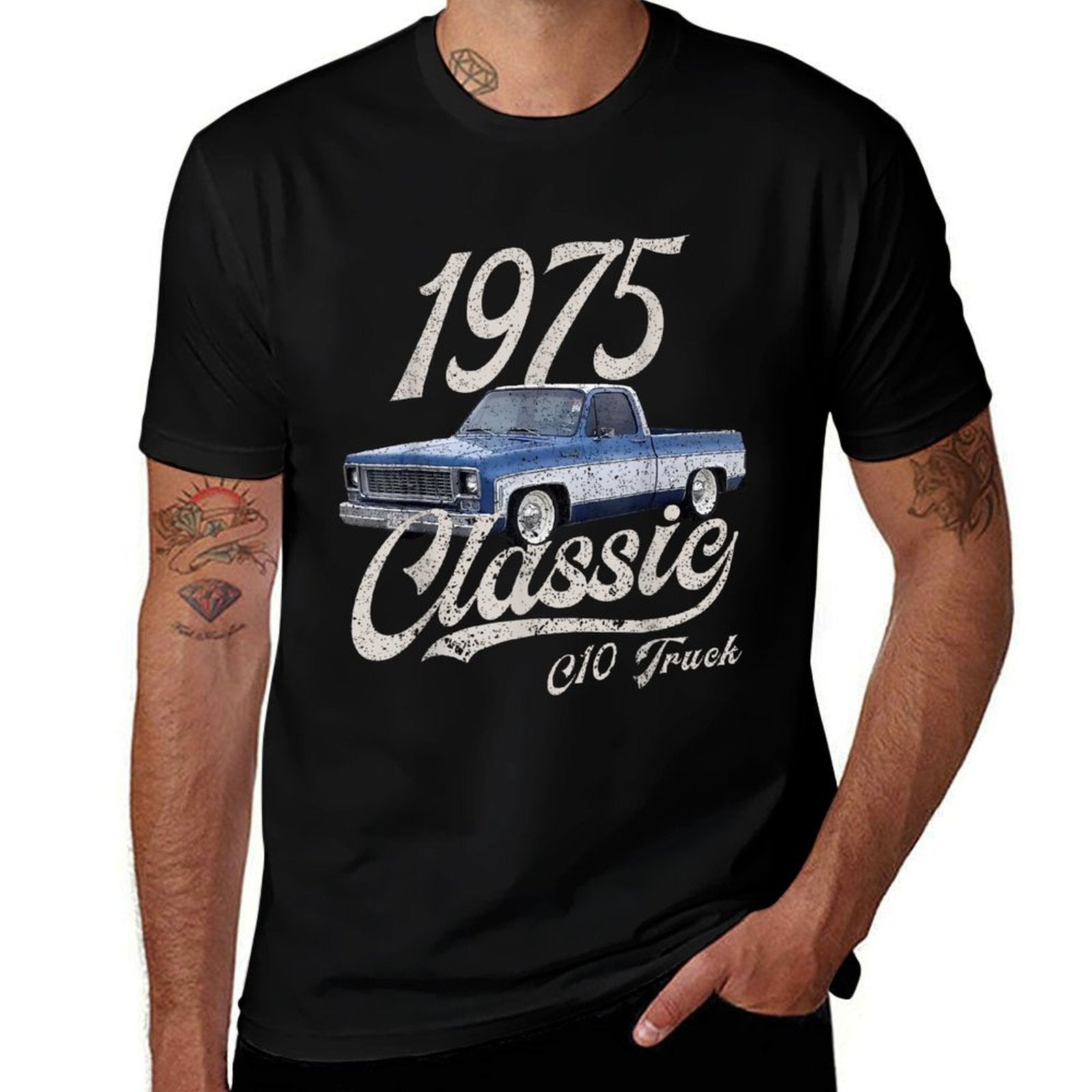 1975 75 C10 Truck  Moisture-wicking T-Shirt