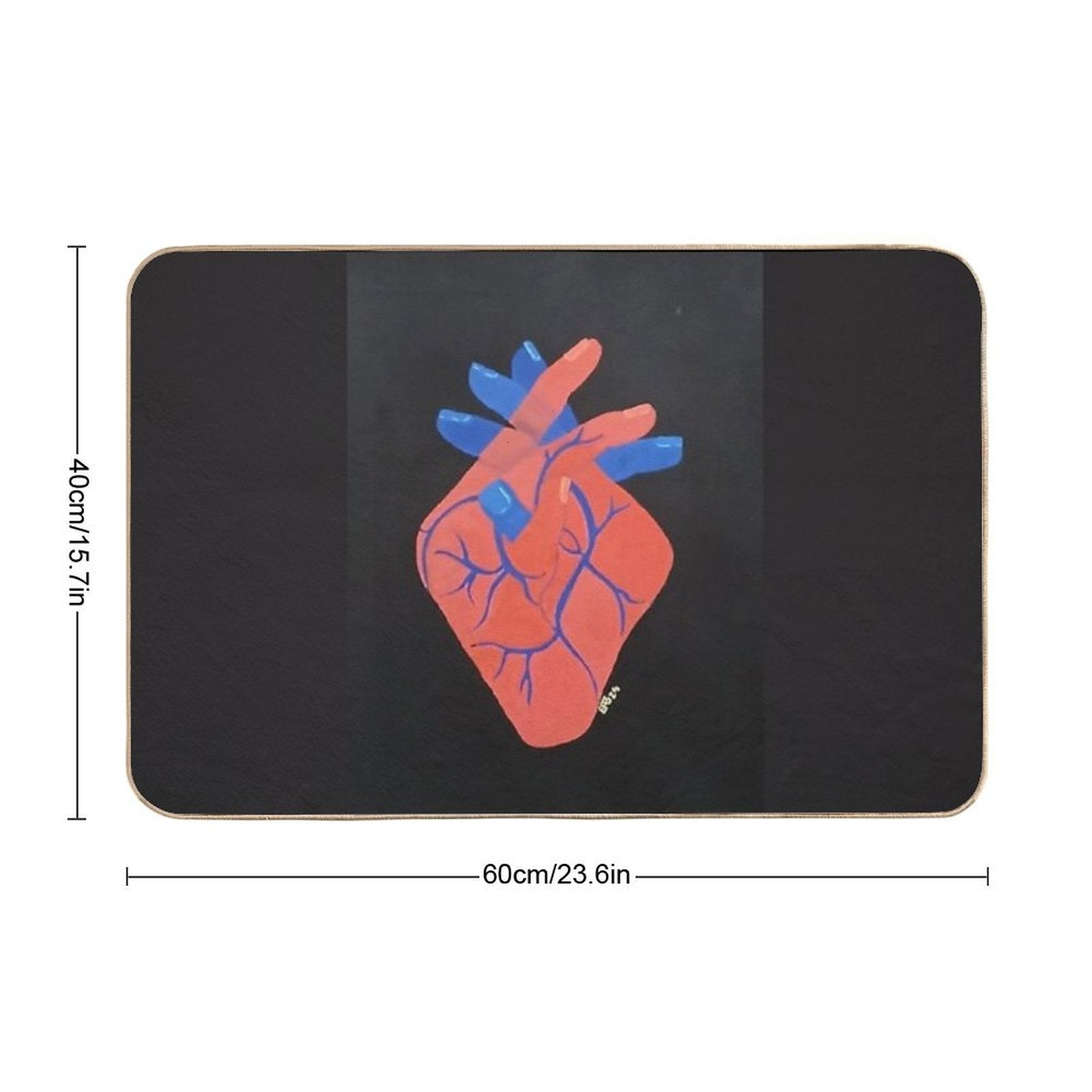 Holding My Heart  Versatile Bath Mat