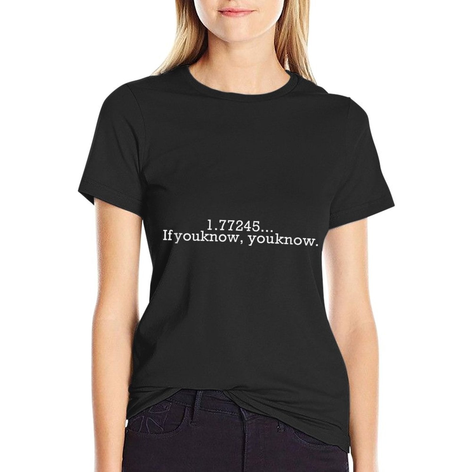 1.77245 If You Know You Know Funny Maths Twilight  Polyester Blend T-Shirt