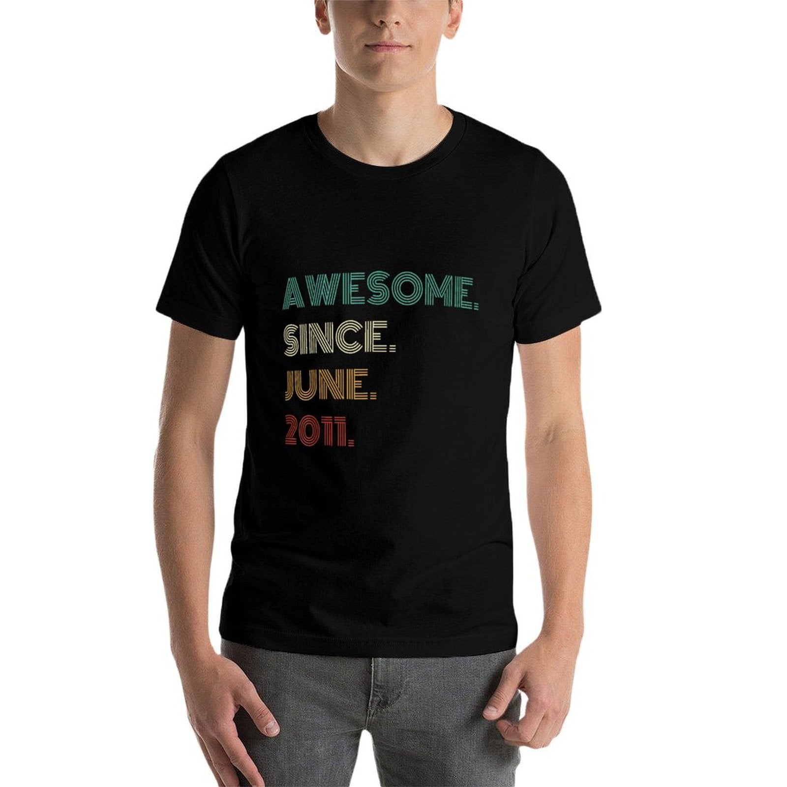 14 Years Old Awesome Since June 2011 14th Birthday  Versatile T-Shirt