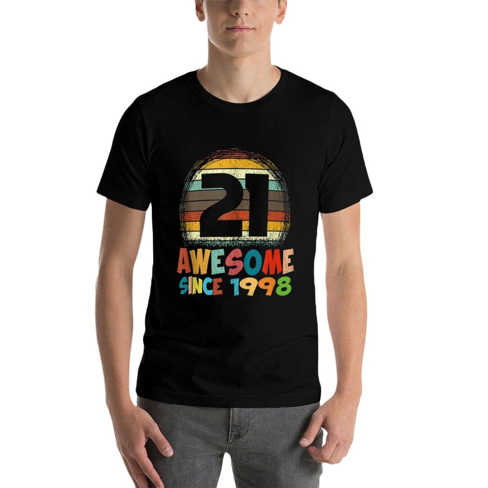 21st Birthday Retro Vintage 21st Birthday Gifts  Durable T-Shirt