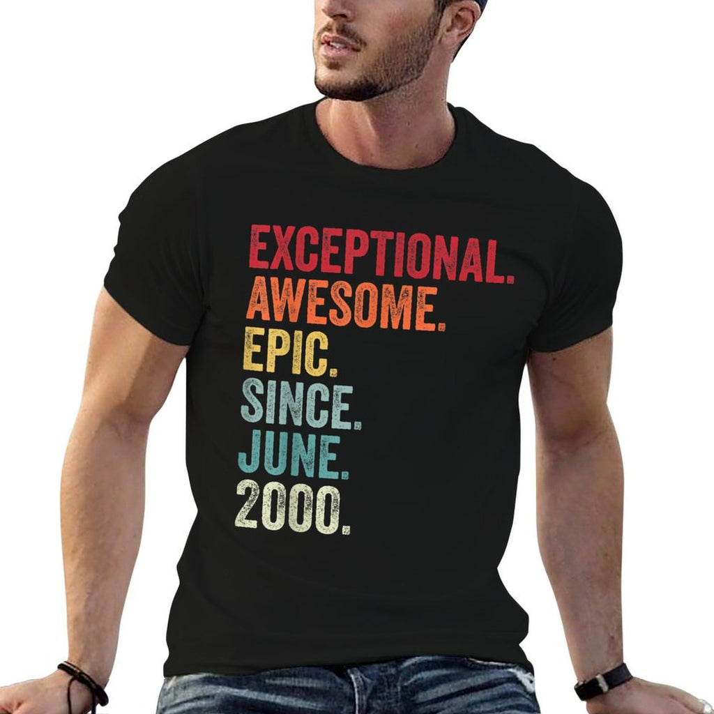21 Year Old, Exceptional Awesome June 2000 21st Birthday  Slim-fit Cut T-Shirt