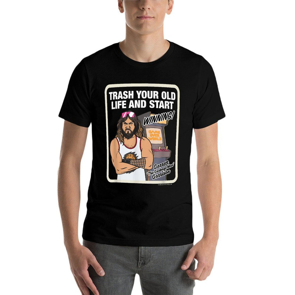 A Minecraft Movie Trash Your Old Life And Start Winning!  Oversized Silhouette T-Shirt