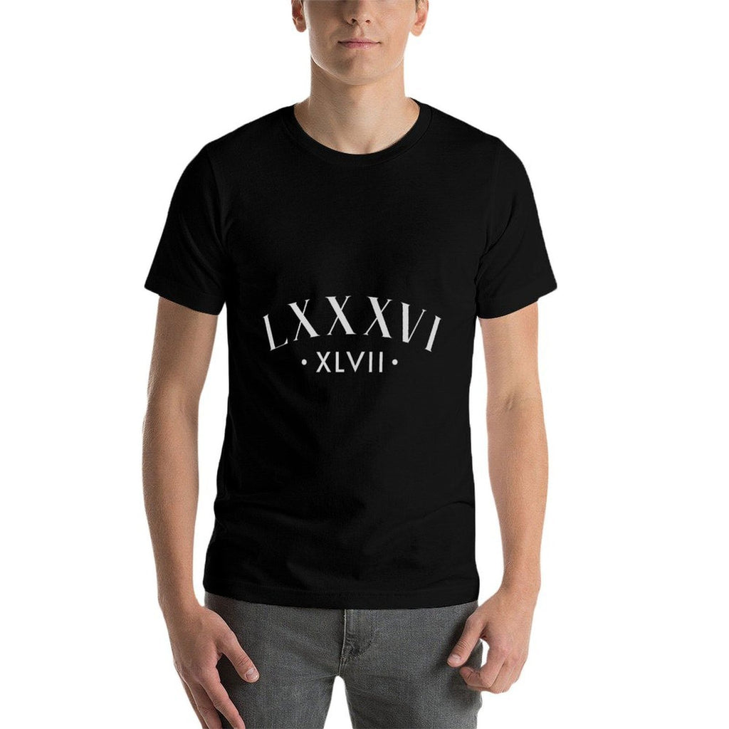 86 47 Roman Numerals LXXXVI XLVII 8647 Subtle Anti Trump  Cotton T-Shirt
