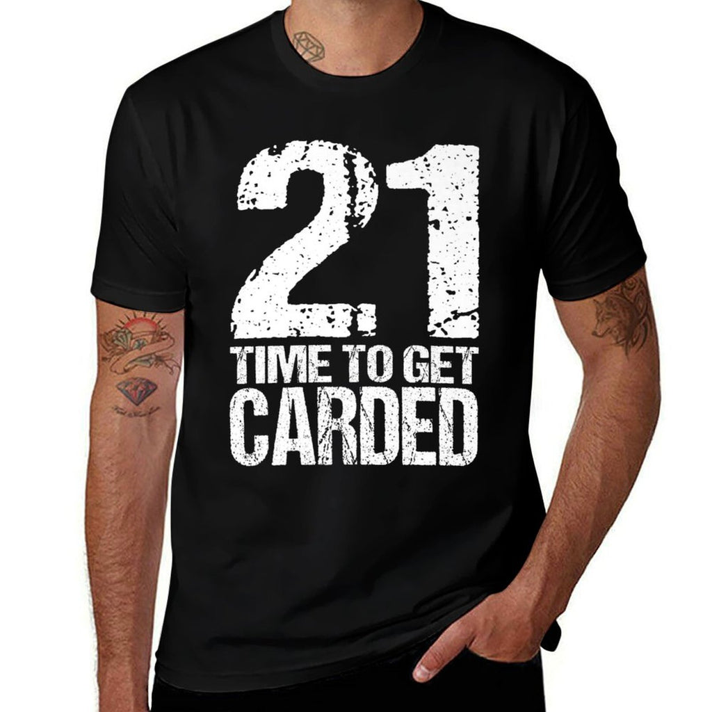 21st Birthday Funny Twenty-One ID Carded Gift Premium  Stretchy T-Shirt
