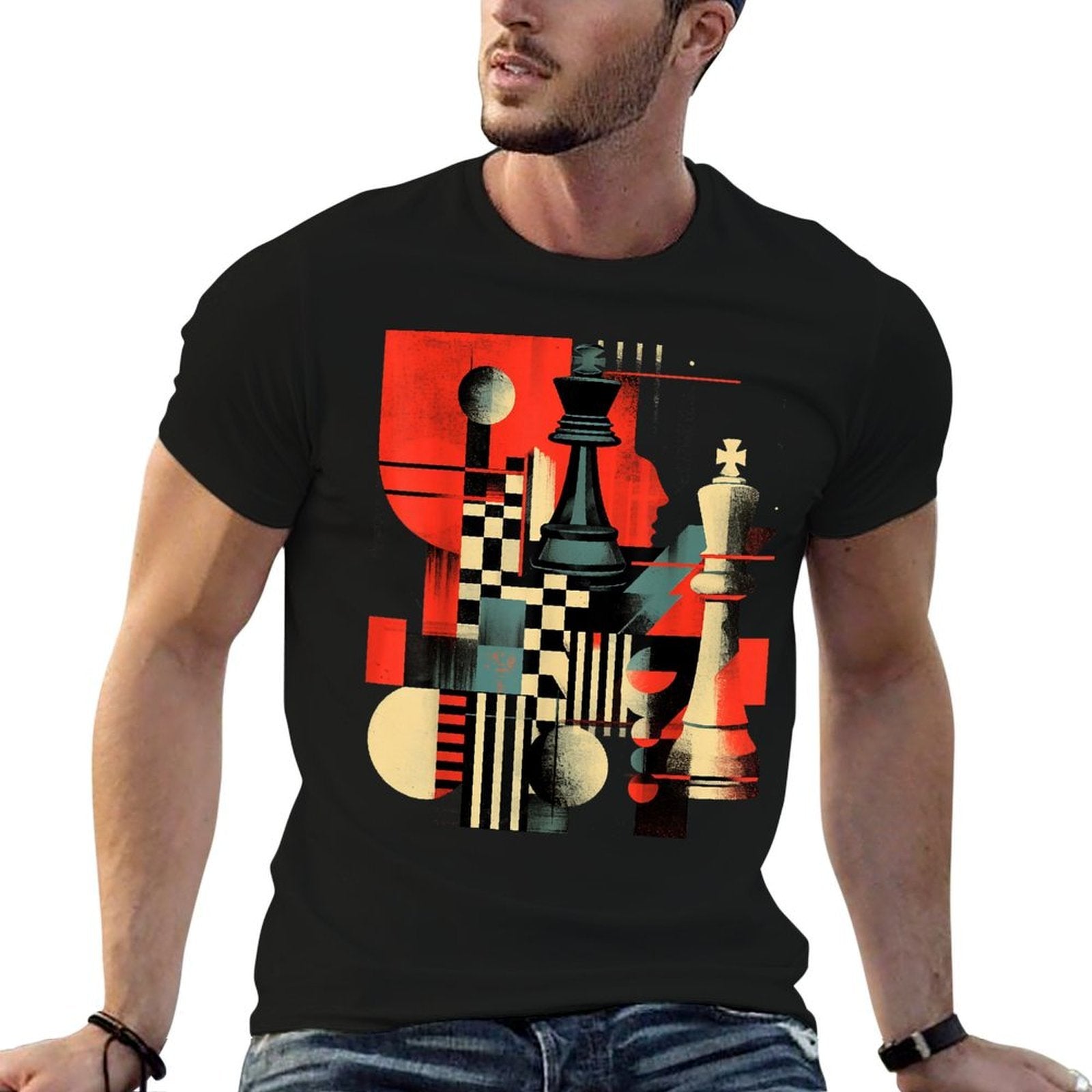 Artistic Chess Player Men And Women Chess Love  Affordable Price T-Shirt