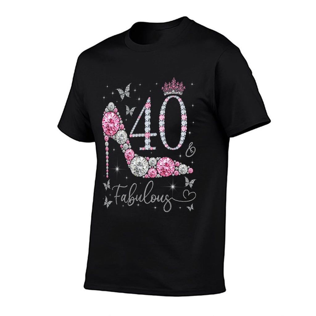 40 & Fabulous, 40 Years Old And Fabulous, 40th Birthday  Relaxed-fit T-Shirt