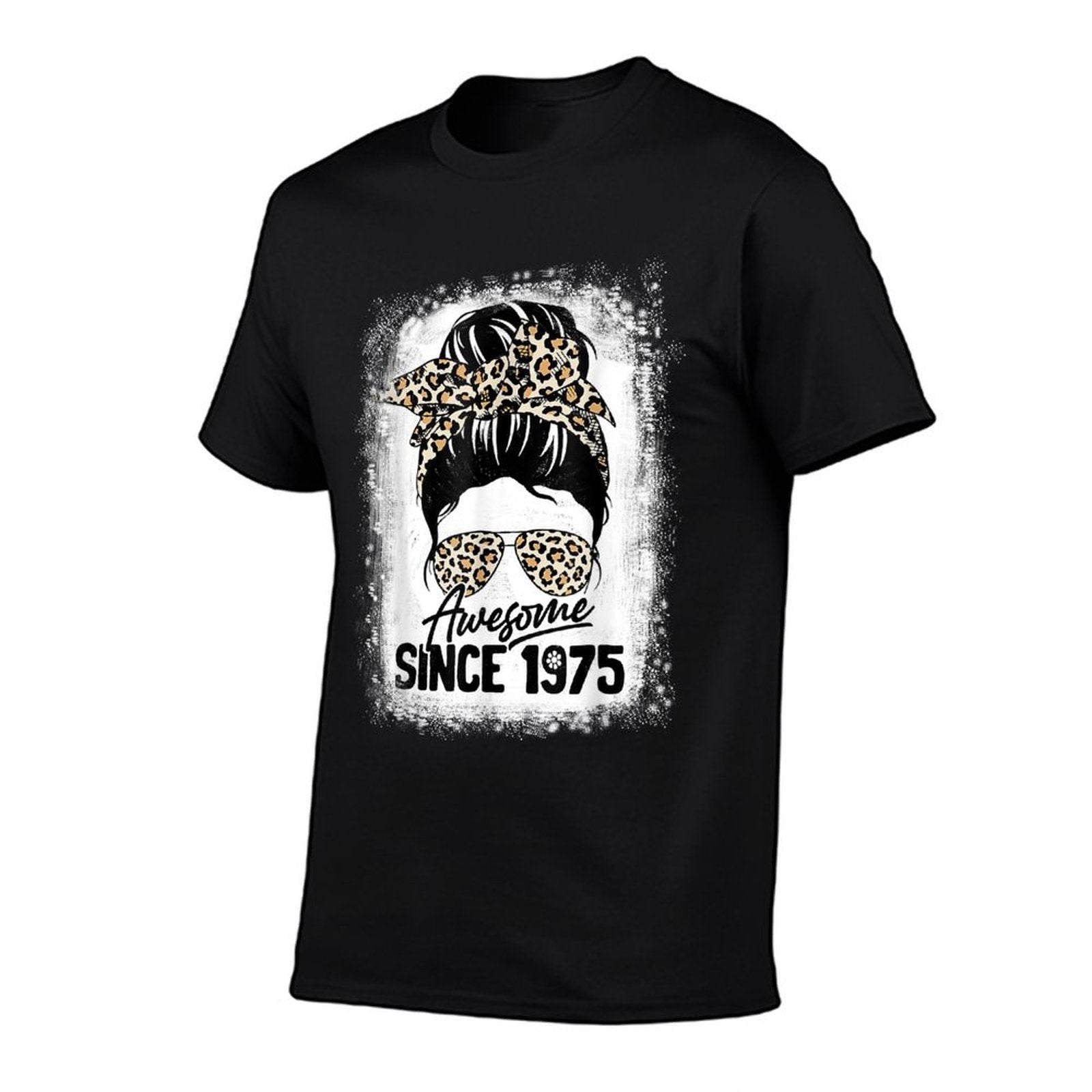 47 Years Old Awesome Since 1975 Leopard 47th Birthday  Polyester Blend T-Shirt