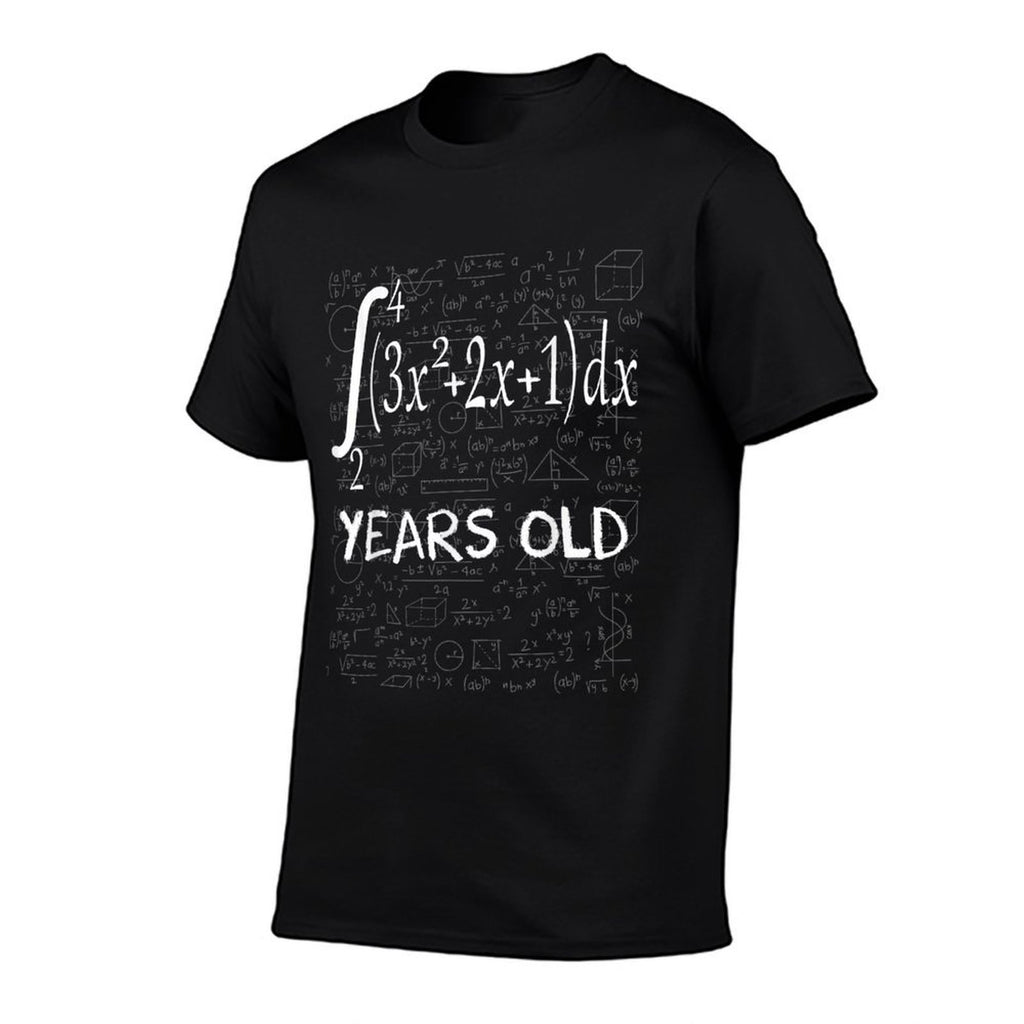 70th Birthday 70 Years Old Funny Math Geek Integral Calculus  Oversized Silhouette T-Shirt