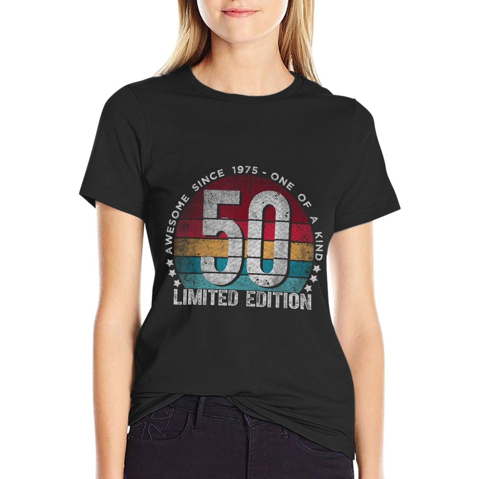 50 Year Old Gifts Vintage 1975 Limited Edition 50th Birthday  Slim-fit Cut T-Shirt