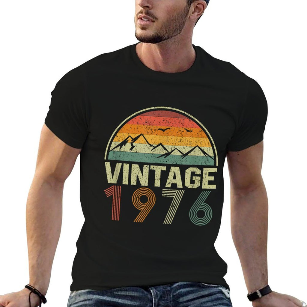 49th Birthday Gift Idea Vintage 1976  Polyester Blend T-Shirt