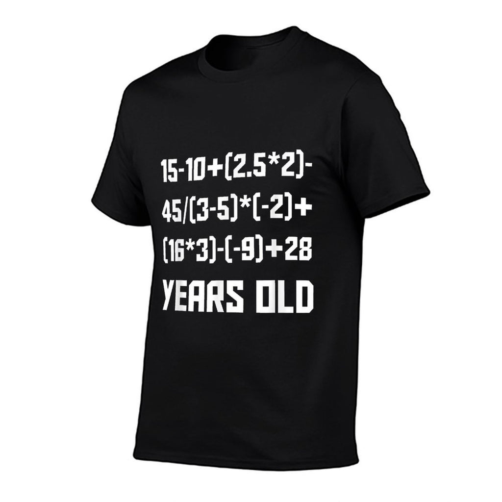 50 Years Old Math Equation 50th Birthday Funny  Tagless Design T-Shirt