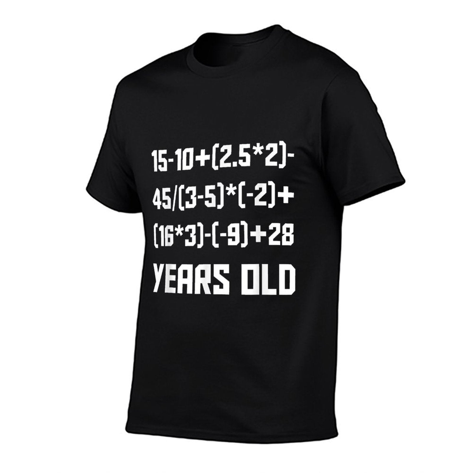 50 Years Old Math Equation 50th Birthday Funny  Tagless Design T-Shirt