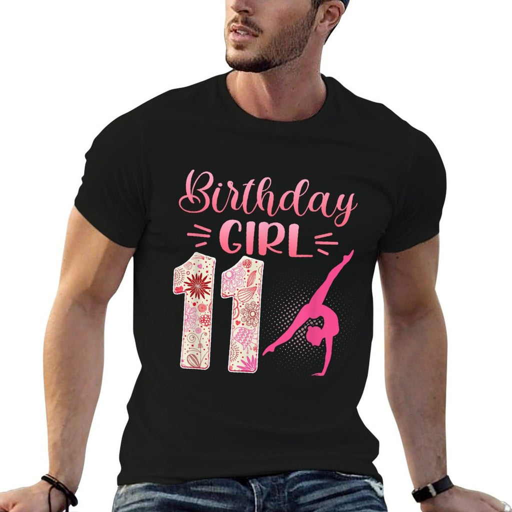 11th Birthday Girl Gymnastics Rainbow Gymnast 11 Years Old  Classic T-Shirt