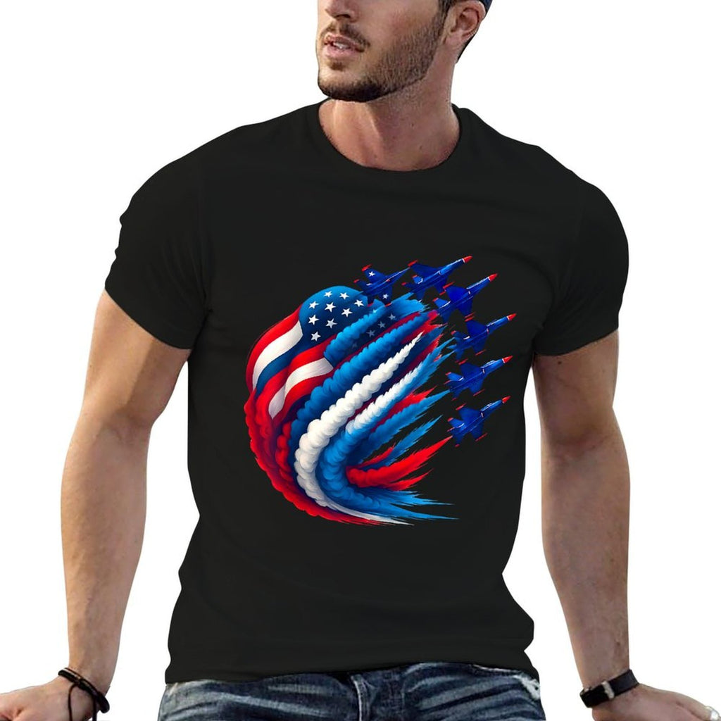 Air Force American Patriotic Red White Blue 4th Of July  Soft T-Shirt