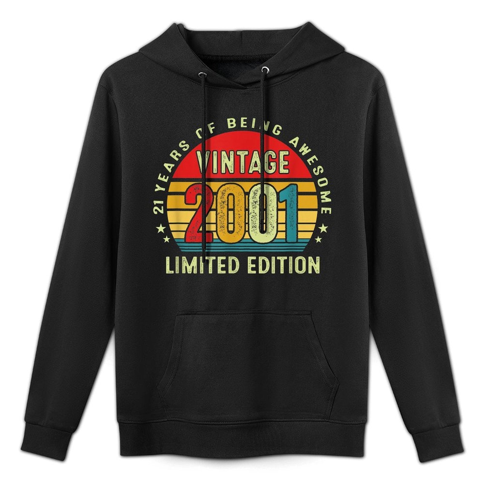 21 Year Old Gifts Vintage 2001 Limited Edition 21st Birthday Versatile Streetwear Hoodie